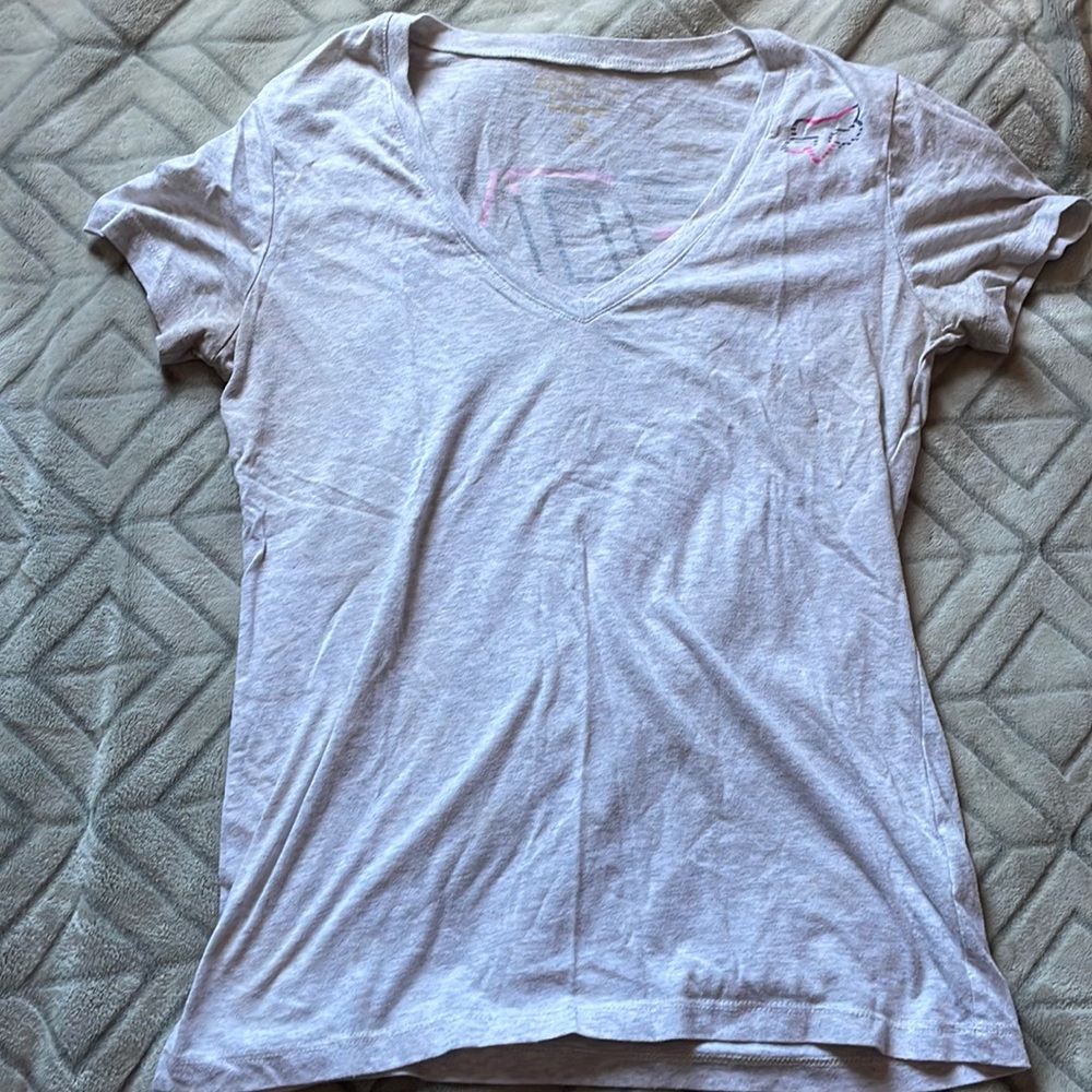 FOX pink& white t-shirt
